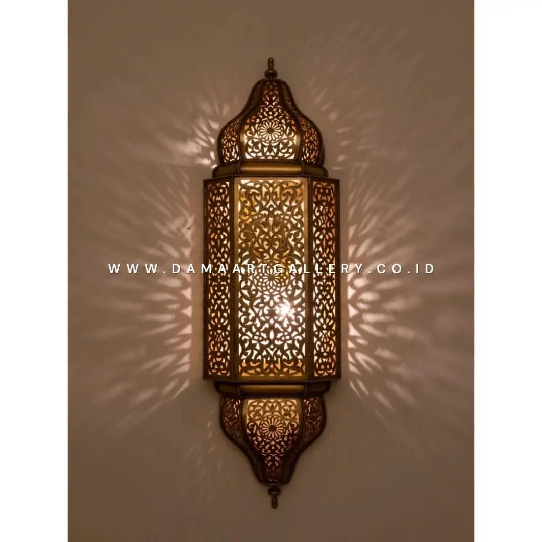 Lampu Dinding Maroko Bahan Kuningan